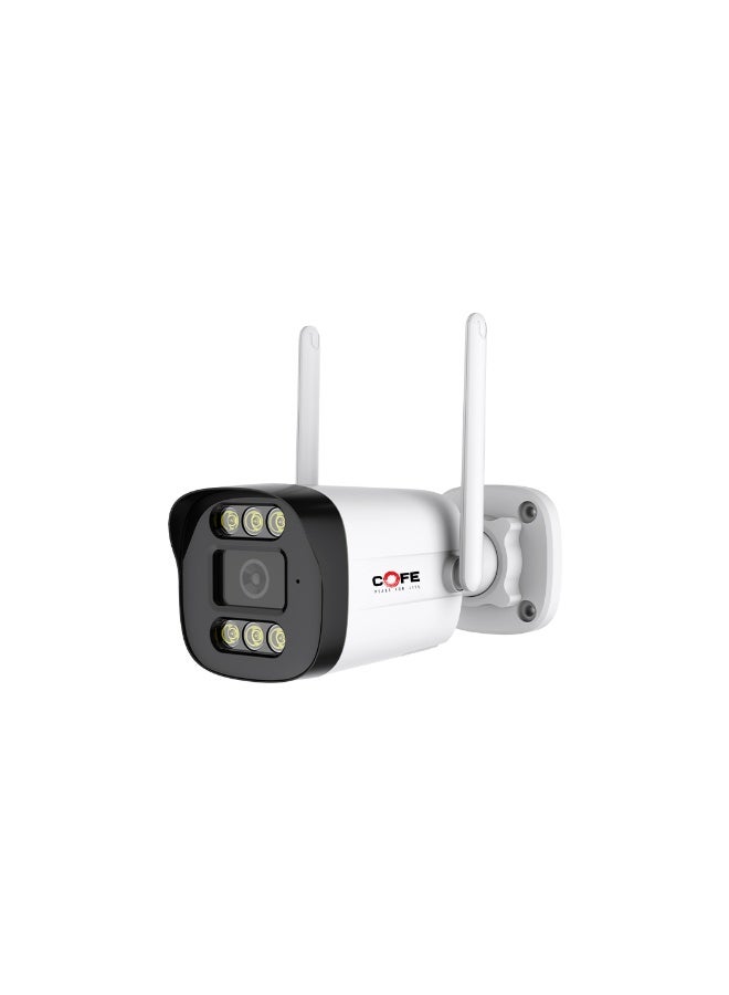 COFE 3MP WiFi Smart Security Camera | AI Human Detection | Full Color Night Vision | Two Way Audio | Motion Detection | TF Card & Cloud Storage | Indoor/Outdoor CCTV Camera (CF-W-BP07-3D) - Image 1